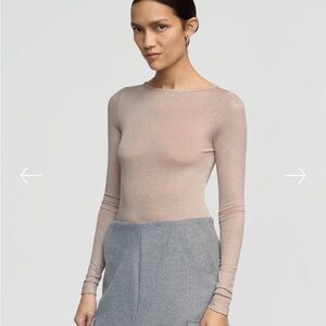 Lana Tencel-Wool Semi-Sheer Tee